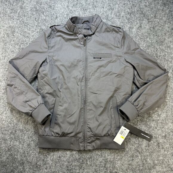 Members Only Jackets & Blazers - Members Only Jacket Womens Medium Gray Bomber Retro Classic Iconic racer